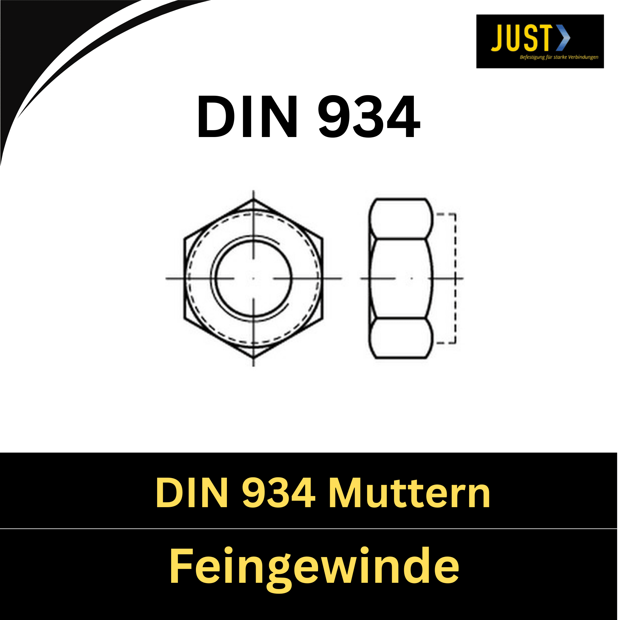 Bild für Kategorie DIN 934 Muttern ➤ Feingewinde